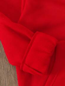 女童新款秋冬爱心印花休闲百搭保暖拉链卫衣 - 紅色 - 查看 6