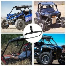 Espejo retrovisor central para UTV/ATV para barras de rodillo de 1.75"-2", abrazadera de aluminio ajustable 360°, espejo central compatible para vehículo todo terreno