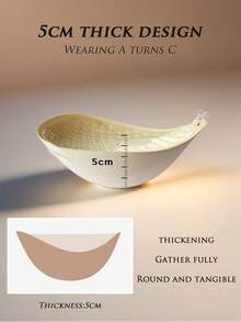 1pc/2pcs Thick Invisible Adhesive Bra/Breast Lift Tapes, Suitable For Dresses, Enhances Cleavage, Lifts And Shapes Petite/Small Bust - Multicolor - View 4