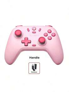 GAMESIR T4 Nova Lite Tri-Mode Game Controller With Hall Effect Joysticks And PS5-Level Linear Triggers, Zero Drift, High Precision, Multi-Platform Compatible With PC, Switch, IOS, And Android (Peach Pink) - Peach Pink - View 3