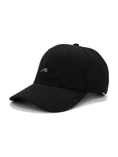 1 pièce Casquette de baseball minimaliste unisexe à imprimé vague, chapeau respirant pour le cyclisme et la randonnée en extérieur, bandeau réglable avec protection solaire, streetwear casual, convient pour le printemps, l'été, l'automne et l'hiver