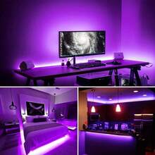 32. 8ft/16. 4ft LED Black Light Strip Kit 600 Units Lamp Beads 12V Flexible Blacklight Fixtures 10m/5m LED Ribbon Non-Waterproof Black Lights For Glow Party Indoor Birthday Party Body Paints Halloween - Xem 7