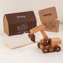 Wooden Construction Vehicles Excavator Toy Crane Model, Kids Toy Car, Baby Birthday Gift - Camel - View 10