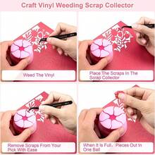 1pc Vinyl Weeding Scrap Collector, Silicone Suction Cups For Heat Transfer Vinyl, Craft Weeding Tools