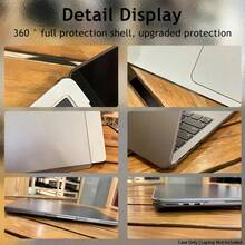 1 件磨砂保护壳，适用于 MacBook Air 13.3/Air 13.6/Air 15.3/Pro 13.3/Pro 14.2/Pro 16.2，耐用磨砂硬壳，带防滑脚，防水、防尘、防刮笔记本电脑保护壳