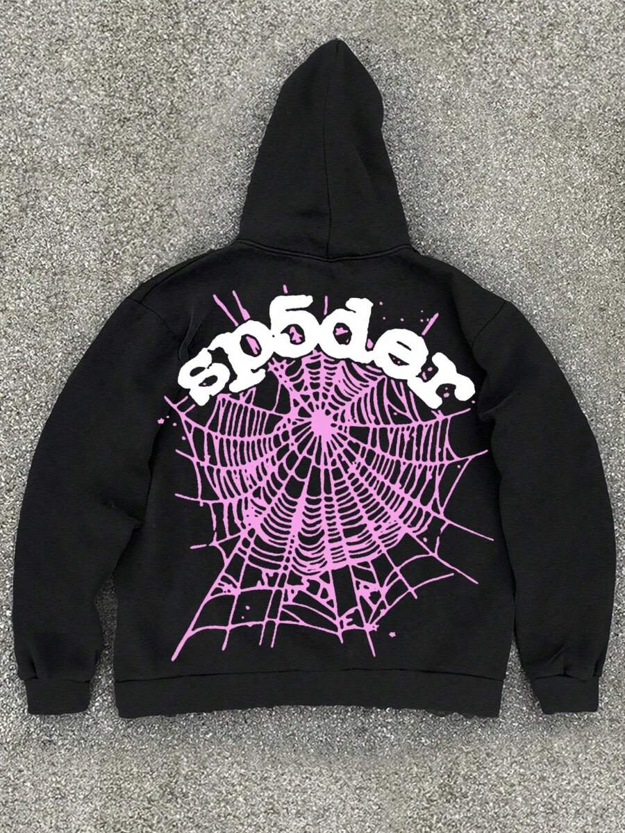 Halloween Costume Series, Men's Hooded Sweatshirt With Scary Pumpkin Costume, Autumn New Y2k Pullover Hoodie - Đen-7 - Xem 1