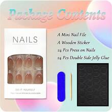 Press On False Nails - French Whites - View 5