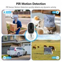 2K Solar Camera Outdoor Wireless, 2.4GWiFi Cameras For Home Security With Solar Panel, 5200mAh Battery, Spotlight Color Night Vision, AI Motion Detection, Siren Alarm, 2-Way Talk, IP66, Cloud/SD Storage EasyInstallation For Home/Garage/Commercial - With Solar Panel - View 8