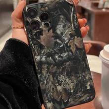 Camouflage Pattern Phone Case, Anti-Drop Phone Protector Cover, Phone Accessories Compatible With IPhone 6 7 8 X XR XS 11 12 13 14 15 Pro Max - 黑色 - 查看 1