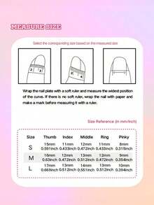 10pcs/Set Handmade Almond-Shaped Y2K Baddie Style Press-On Nails,, Black, Pink Colors With French Tips, Floral, Texture Designs, Suitable Women & Girls, Party, Daily Wear, Includes Kit, Great - 彩色 - 查看 5