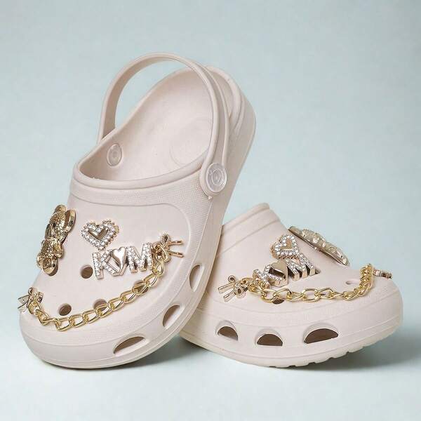 Chinelo Babuche Infantil Sandália Menina com Enfeites