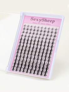 SEXYSHEEP 420pcs C-Curl Curly Cartoon False Eyelashes Mixed Set, Curled, Lengthening, Thick, Non-Shedding, Soft & Natural, 10-16mm Mixed DIY Eyelash Clusters, Natural Lengthening & Volumizing Long-Lasting, DIY Eyelash Extension Kit Includes Glue, Sealant, Remover Tool, Tweezers, Lash Brush & Curler, Suitable For Beginners To Use At Home Or Outdoor, Applicable For Daily Life, Parties, Music Festivals, Etc. - 黑色 - 查看 7