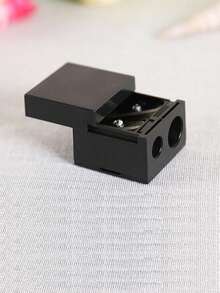 Temperamatite per trucco con 5 fori/fori doppi, temperamatite professionale per cosmetici per matita sopracciglia, eyeliner, matita labbra, strumento per il trucco universale con lama per forniture per ufficio, scuola e uso domestico (fori di diverse dimensioni)