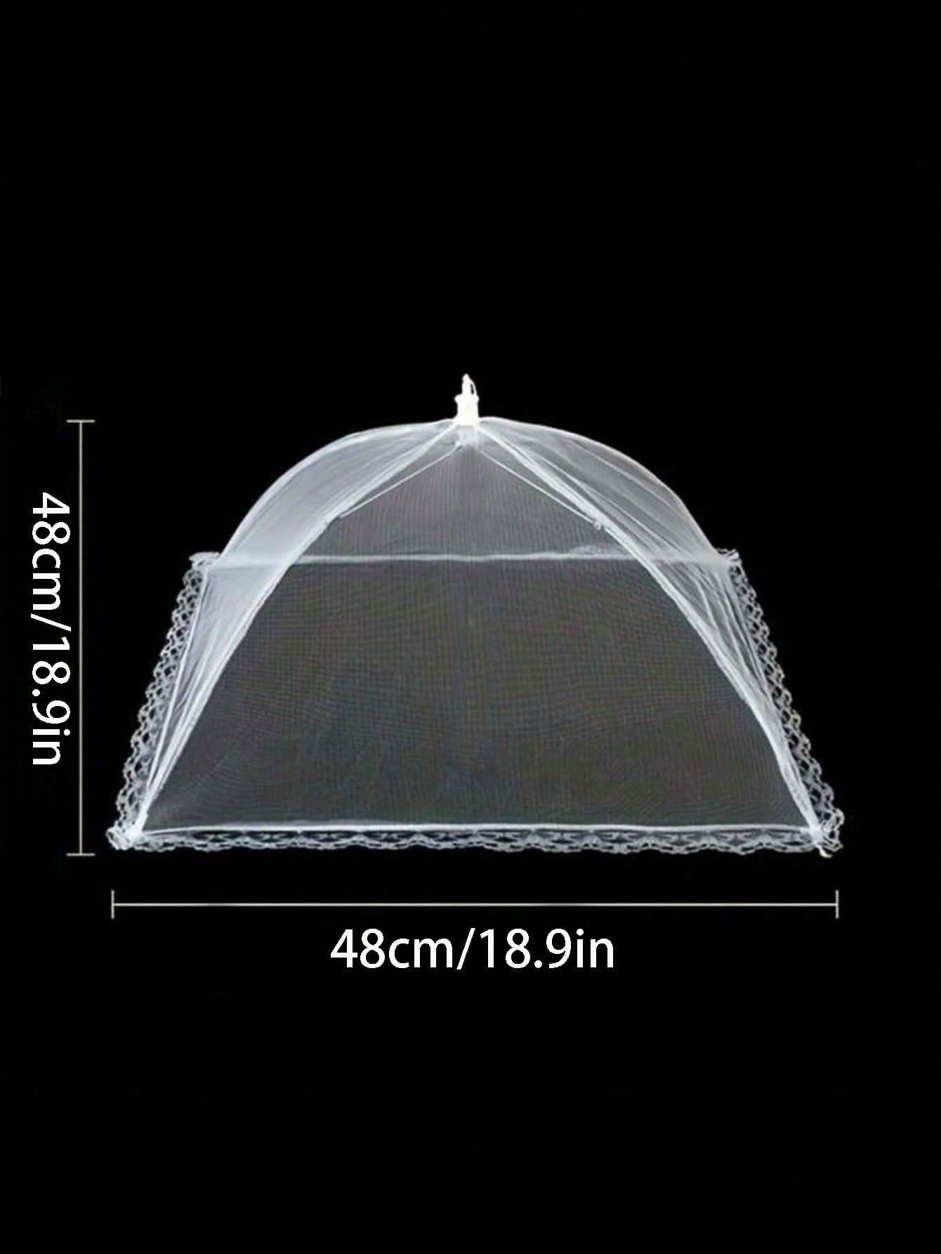 غطاء طعام قابل للطي على شكل مظلة، مقاوم للغبار، مض...
