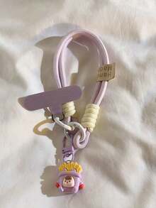 Colgante de teléfono con diseños de tortuga, nube y estrella - Correa de muñeca universal hecha a mano para teléfono, cámara, llaves - Accesorios de llavero con encantos de dibujos animados lindos - Empaque de multicolor