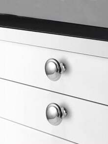 12 Peças Puxadores Redondos Pretos Foscos de 1 Polegada - Botões de Aço Inoxidável Preto Fosco, Adequados para Armários de Cozinha, Guarda-Roupas e Gavetas, Design Moderno e Elegante, Fácil de Instalar, Botões de Armário para Armários de Cozinha, Guarda-Roupas e Gavetas, Estilo Moderno, Durável - Multicolorido - Visão 4