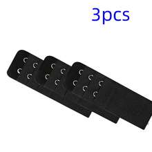 3/6/9件装加大码可调节弹性文胸延长带，2排3扣长款文胸后背夹，舒适文胸延长带，适合日常穿着和换季服装调整 - 彩色 - 查看 17