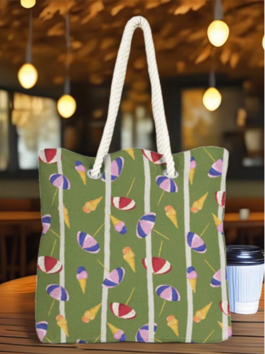 This Summer's Must-Have Bag! – Rope Handle Shoulder Bag | 40x40 Cm | Made In Turkey