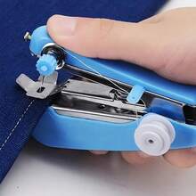 1pc Portable Mini Handheld Sewing Machine - Quick Mending Tool, No Power Needed, Durable Plastic Structure - White - View 12