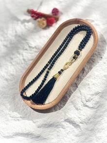 1pc/6pcs Islamic Prayer Beads, 99 Glass Faux Pearl Thread Beads For Muslim Worship And Arabic Praise Bracelet - Multicolor - View 6