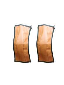 Universelle Kinderwagen Griffabdeckung aus PU-Leder, Baby Kinderwagen Griffhülle zum Schutz, Kinderwagen Zubehör Griffschutz mit abnehmbarem Reißverschluss in Schwarz und Braun