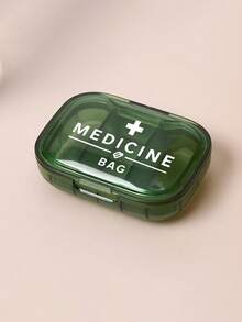 Túi đựng thuốc y tế "Medicane" in hình chữ thập và chữ cái, hộp đựng thuốc nhỏ gọn tối giản với 3 ngăn, thích hợp sử dụng tại nhà và khi đi du lịch, hộp đựng thuốc chống thấm nước và chống ẩm cho viên nén, viên nang và các vật dụng nhỏ khác. - Nhiều màu - Xem 21