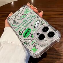 Funda para 16 15 14 13 12 11 Pro XXR XXSMAX 8 Plus - Transparente, Suave y Anticaídas con Diseño de Graffiti del Cantante Feid Ferxxo17  17promax - transparente - Ver 3