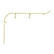 Futchoy Wall-Mounted Garment Rack, Hanging Clothes Rack, Metal Retail Display Rack - Gold - View 7
