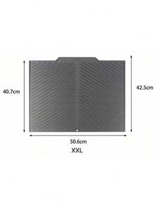 وسادة ترشيح متعددة الأغراض من السيليكون المطاطي، منحدرة لتصريف الصرف، مناسبة لأحواض الاستحمام وطبق تجفيف الأواني والأطباق، وسادة مضادة للانزلاق للطاولة وأواني الطبخ، تحافظ على نظافة وترتيب المطبخ. يمكن استخدامها أيضًا كوسادة طبق الشواء، وأواني الطبخ، والأكواب وغيرها.