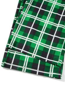 Family Matching Christmas Pajamas Set Christmas Ball Plaid Print Holiday Pajamas Sleepwear Dad Mom Kids PJs