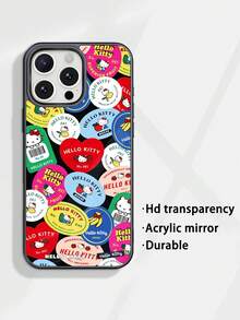 Sanrio Hello Kitty Mirror 2-In-1 Fashionable Elegant Phone Case/Cover Compatible With IPhone 17 Pro Max, IPhone 17 Series, IPhone 11, 13, 14 Pro Max, 15 Pro Max, 12, 14 Plus, 15 Plus, XR, XS Max, 16, 16 Plus, 16 Pro Max, Galaxy A15, Galaxy 35, Galaxy 55, Galaxy 22, Galaxy 23, Galaxy 24, Galaxy 25 Waterproof Shockproof Anti-Fall Scratch Resistant
