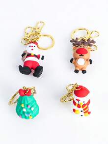 1 Stück transparenter Kartenhalter mit kreativem ID-Schutzgehäuse, inklusive Weihnachtsanhänger Schlüsselanhänger, ein stilvoller Kartenhalter, geeignet für Studenten, Krankenschwestern und Lehrer zum Aufbewahren von Arbeits-ID und Essenskarten, ein Weihnachtsgeschenk für Freunde.