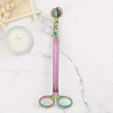 18cm Candle Wick Trimmer Stainless Steel Candle Scissors Trim Wick Cutter Round Head Candle Core Shears Handmade Tools - Multicolor - View 7