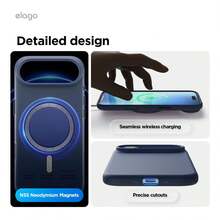 Elago Minimalist Dopamine Magnetic Liquid Silicone Case For IPhone Air, Compatible With MagSafe, Liquid Silicone Material, Protective Cover, Shockproof, Slim Phone, Fashion, Velvet - For Men, For Women, Luxury, Fashion, High Quality - 讓.英迪格 - 查看 8