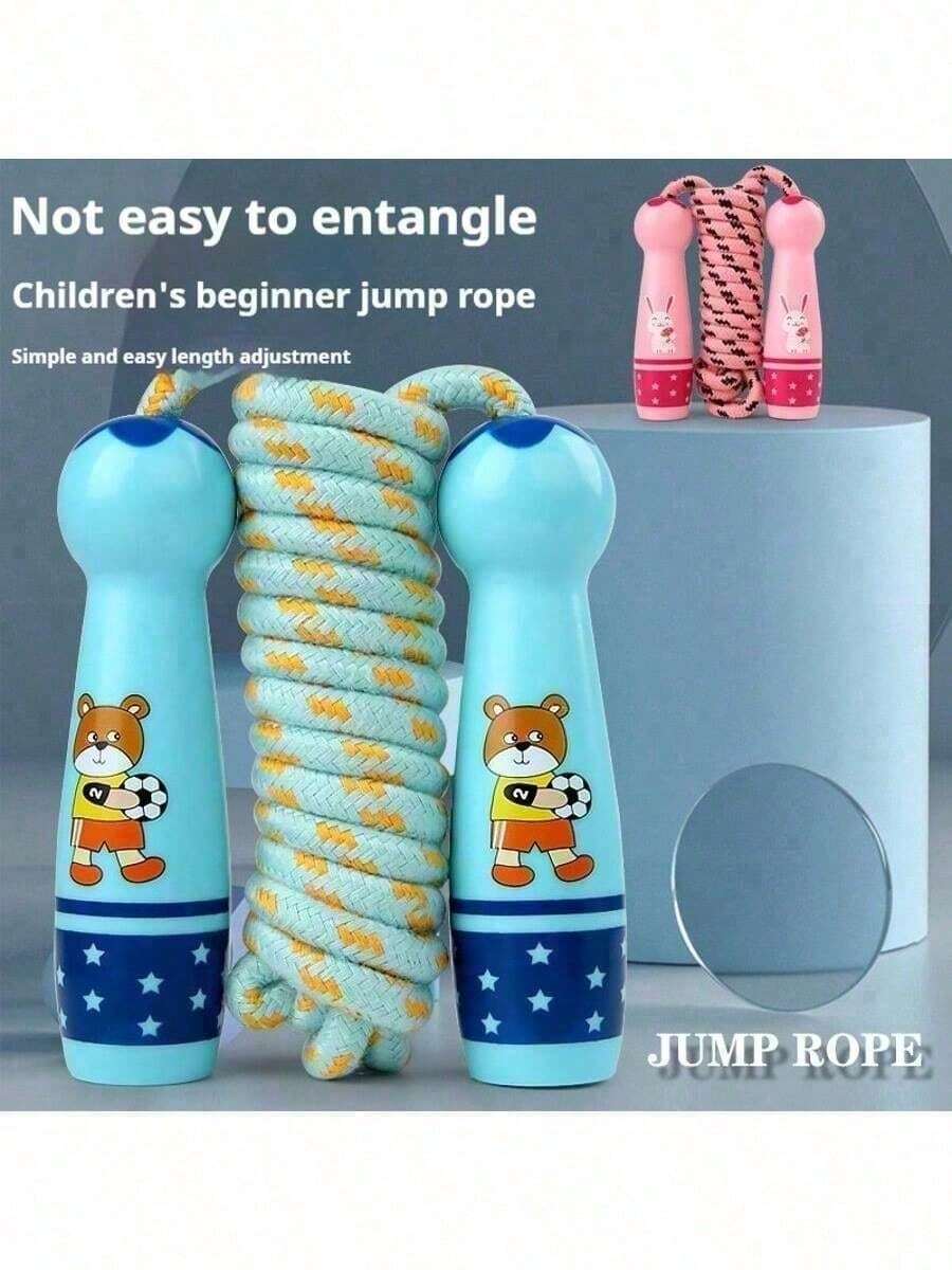 1根可调节跳绳，适合男孩、女孩，可用于健身、户外活动——是礼物、生日礼物、圣诞礼物等的完美之选。 - 彩色 - 查看 1