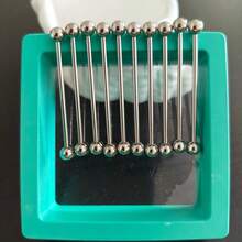 10 chiếc khuyên tai xỏ khuyên công nghiệp Punk bằng thép không gỉ 316L mạ vàng chân không, phù hợp cho cả nam và nữ, khuyên tai xỏ khuyên công nghiệp hình thanh tạ 38mm - Quả tạ công nghiệp Bông tai công nghiệp - Xem 8