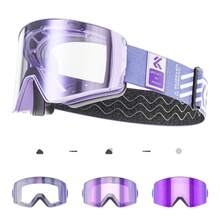 Kapvoe Photochromic Ski Goggle Snow Goggles Snowboard Anti-Fog Mask For Men Women Eyewear Kit Protection Snow Glasses Snowmobile Winter