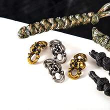 1 Pair Vintage Skull Shoelace Decorative Buckle - Silver - View 6