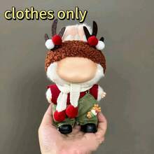 POKOJA LAND [仅服装] 拉布布圣诞服装，适合 17 厘米娃娃，可爱，角色扮演，高级，生日/节日礼物/圣诞娃娃服装套装 - 彩色 - 查看 7