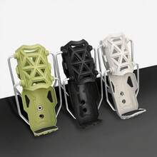 Soporte de Botella de Ciclismo Adaptativo Genérico, Soporte de Barra de Choque Ajustable para Manillar, Soporte de Botella de Agua para Motocicleta y Bicicleta, Sujeción Automática para Vasos de 2''-3'' de Diámetro (1PCS-Negro) - 2 piezas - Verde - Ver 6