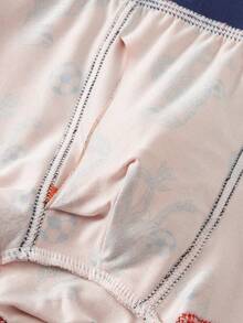 5pcs/Pack Boys' Cartoon Dinosaur & Car Print Briefs Underwear