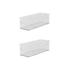 1/2/4 piezas Caja de almacenamiento multifuncional, organizador de armario, caja de almacenamiento de escritorio y cocina, organizador de cajones de gran capacidad para ropa interior, calcetines, maquillaje, condimentos, organización perfecta del hogar y regalo para fiestas