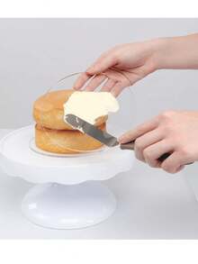 1pc Acrylic Round Cake Stand, 4/6/8/10 Inch Clear Plastic Round Cake Display Riser, Acrylic Cake Stand, Ideal For DIY Projects, Crafts, Cake Making, Desserts And Decorative Accessories, Blank DIY Crafts, Suitable For Valentine's Day, Mother's Day, Wedding, Birthday Party, Christmas And More