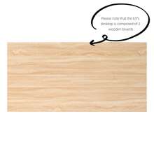 63-Inch Wood Dining Table For 4-6 People, Farmhouse Kitchen Table With Solid Wood Legs, Rectangular Dinner Table For Dining Room, Kitchen, Living Room - màu nâu - Xem 5