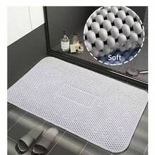 1pc Breathable & Comfortable Bath Mat With Pillow, 30 Anti-Slip Suction Cups, Air Mesh Technology Full Body Bath Pillow, Soft PVC Spa Bath Mat, Suitable For Head And Neck Rest And Relaxation