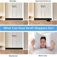 1 pieza Burlete para la parte inferior de la puerta, tope de puerta inferior integrado con cepillo, sello autoadhesivo para el fondo de la puerta para aislamiento de polvo/ruido/aire caliente o frío (Longitud: 1m, Ancho: 50mm)