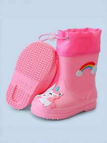 بوت المطر للأطفال، بوت كرتونية جميلة للأولاد والبنات في رياض الأطفال، بوت مقاومة للماء، بوت مطاطية من نوع تونغ تشونغدا