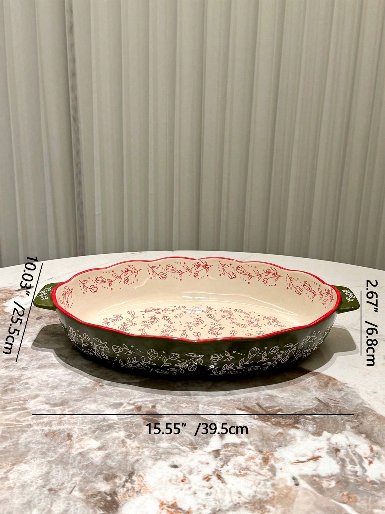 طقم أواني خزفية مطلية يدويًا بطراز قديم، أدوات طهي...