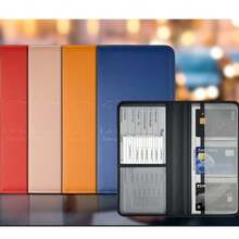 Porta-documentos para Carro com Fechamento Magnético, Organizador de Luvas de Veículo - Para Documentos, Cartões, Carteira de Motorista, Organização e Armazenamento, Bolsas e Bolsas Femininas, Decoração (Preto)