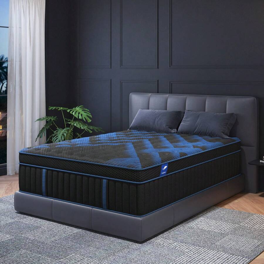 Duchess Luxury  12/14 Inch Twin Full Queen King Size Mattress In A Box Pocket Spring Gel Memory Foam,Medium Firm  Motion Isolation&Edge Support - 14英吋 - 查看 1